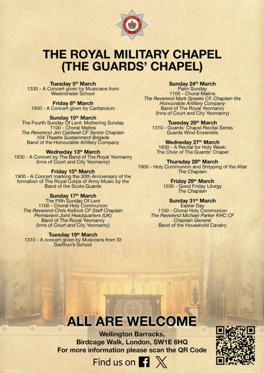 The Guards Chapel Events